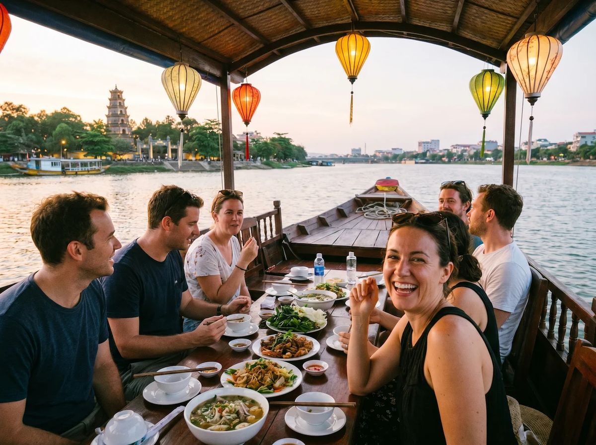 Hue Perfume River Dinner Cruise and Folk Music