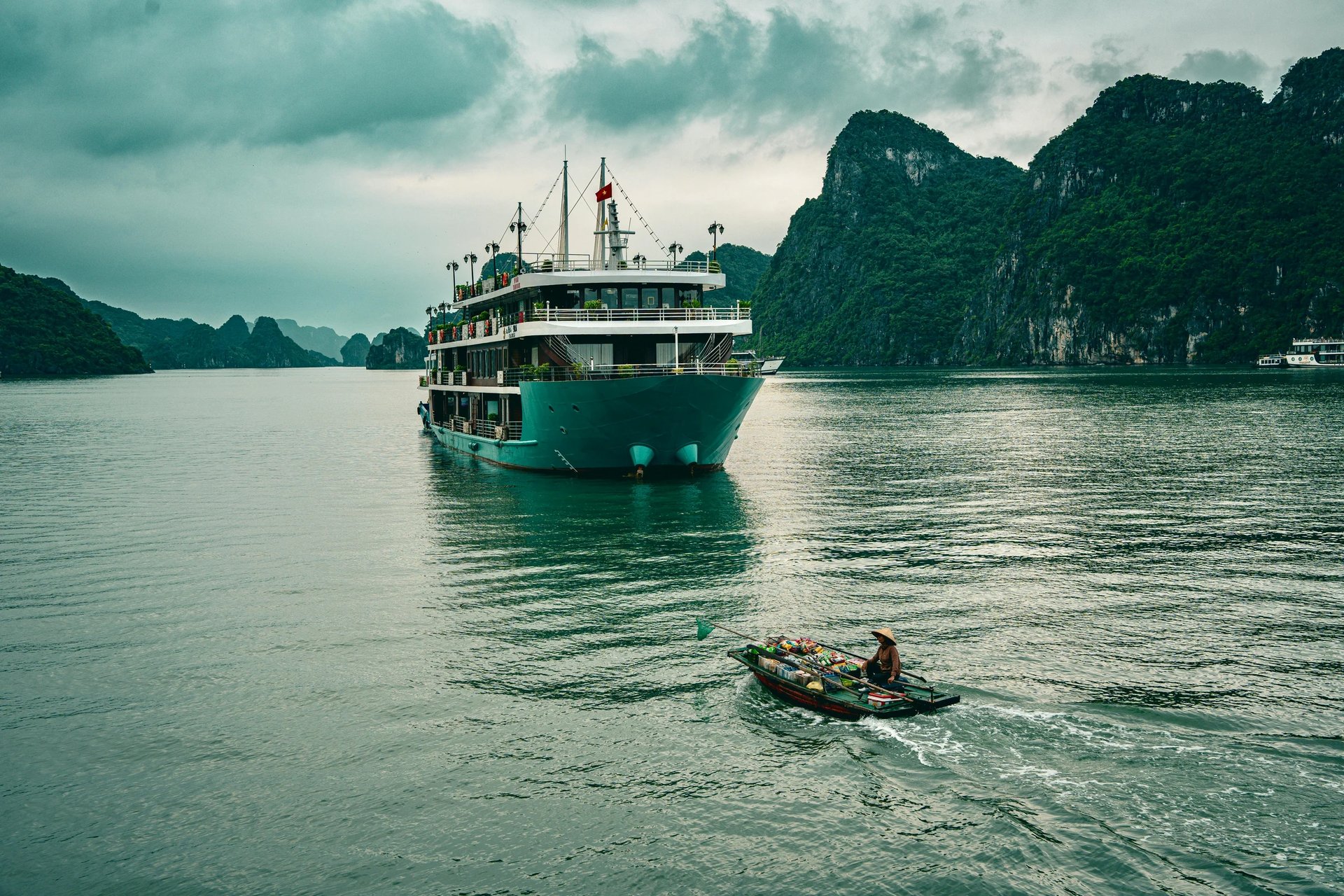 Ha Long Bay limestone karsts, Vietnam